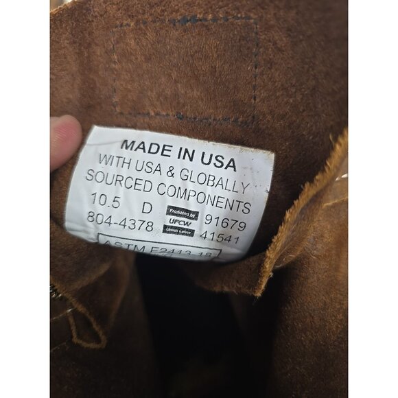 Thorogood Men's 8 " Steel Toe Work Boot (U.S.A.) 804-4378 Brown Size 10.5D - Picture 4 of 8